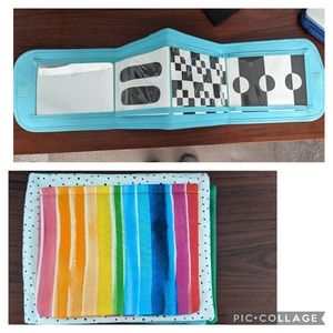 Lovevery card holder and soft book